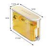Caraffa Grande Capacità 4L Sigillata per Acqua Fredda con Rubinetto Bollitore Freddo per Frigorifero Dispenser per Bevande Fredde per Succhi di Frutta Acqua