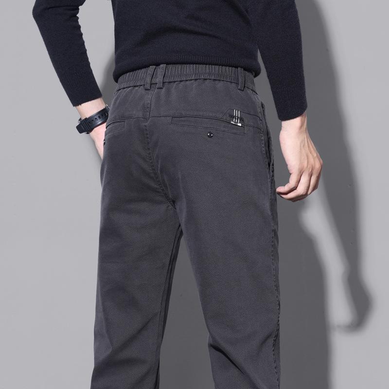 Men's Spring Korean Slim Straight Casual Elastic Pants