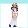 Children's Ancient Egyptian Pharaoh Halloween Costume High-quality Polyester Fiber, Perfect For Performances And Dances Medium, Large)