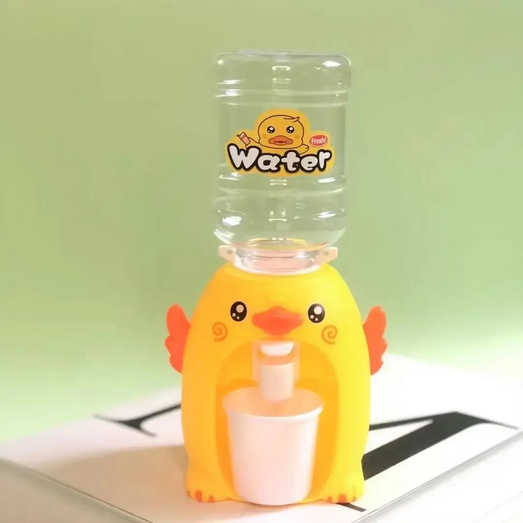 3D Mini Water Dispenser Cute Baby Toy Drinking Water Cooler Lifelike Children Cartoon Simulation Device for Kids
