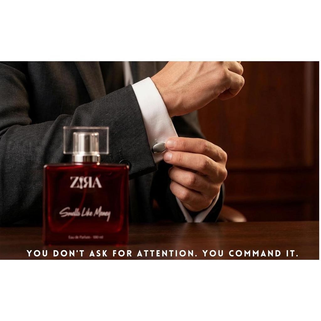 ZIRA Smells Like Money Eau de Parfum – Spicy Woody Fragrance for Men & Unisex, Cardamom & Black Pepper Notes, Suitable for Daily or Formal Use