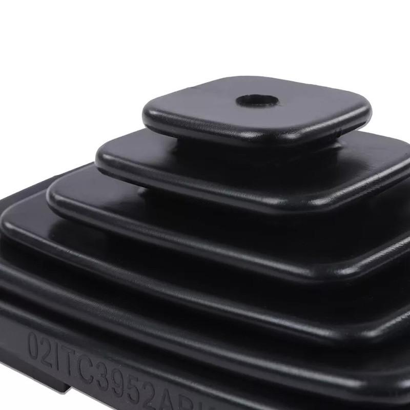 Black Car Shift Knob Boot Cover with Retainer Ring Fit for Jeep Wrangler (TJ) 1997-2004 53000056 52078558