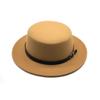 Ny Filthatt Herre Fedora-hatter med Belte Dame Vintage Trilby-luer Ull Fedora Varm Jazzhatt Chapeau Femme filt Panamahatt