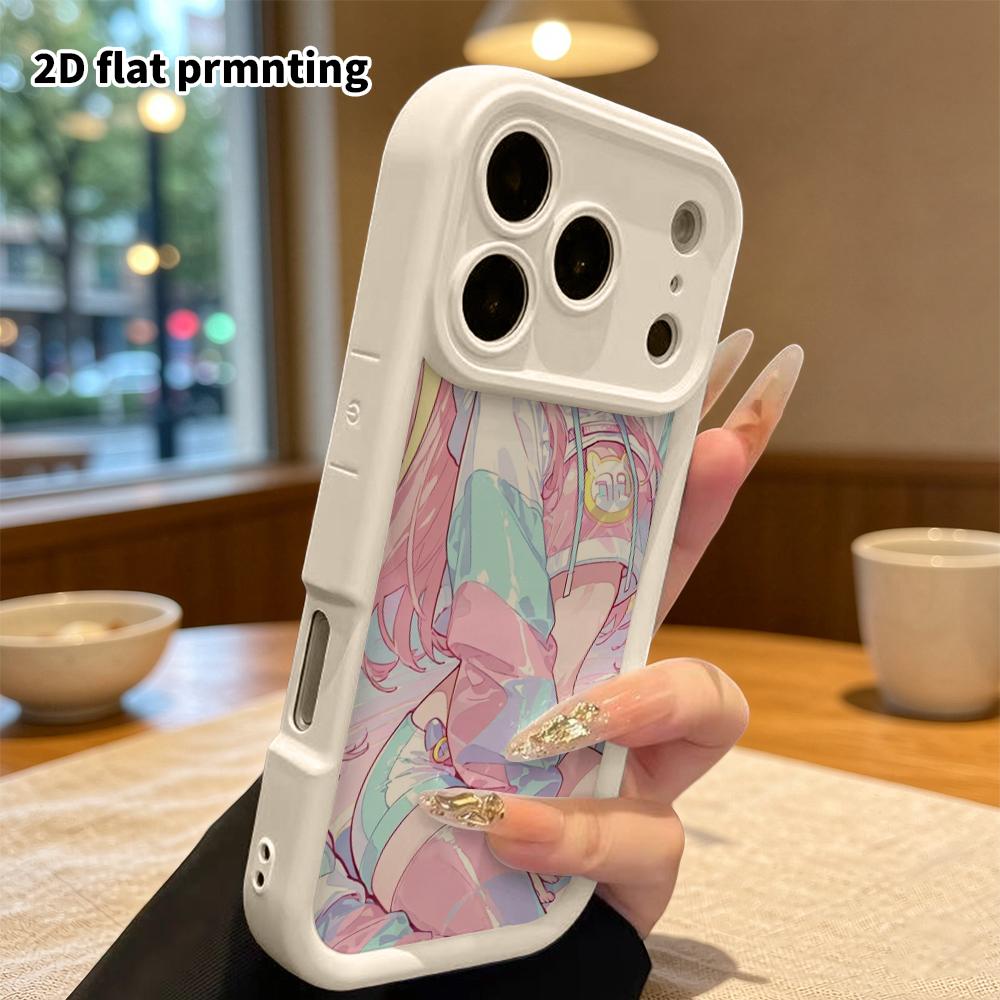 Phone case: 2D flat, suitable for iPhone 18, 17, 16, 15, 14, 13 Pro protective cases, energetic and lively, perfect Christmas and Halloween holiday gi