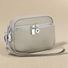 Women PU Leather Coin Purse Double Zipper Wallet Wristlet Key Pouch Small Card Holder Cash Change Purse Portable Mini Clutch Bag