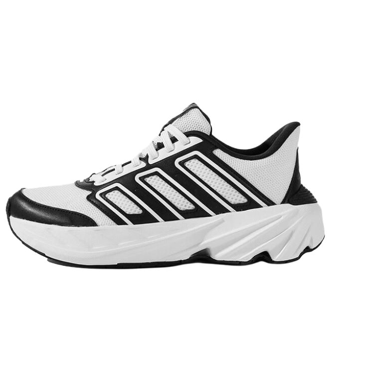 Adidas All Day Boom Fashion Comfortable Non-Slip Durable Low-Top Running Shoes Unisex Sneakers Black White JS2336