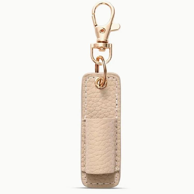 Practical Hanging Pen Clip Keychain School Keyrings Professional Leather Alloy Key Holder for Hospitals and Clinics