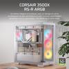 PC-Gehäuse - CORSAIR - 3500X RSR ARGB Tempered Glass Mid-Tower - 3 ARGB-Lüfter mit umgekehrtem Rotor - Weiß