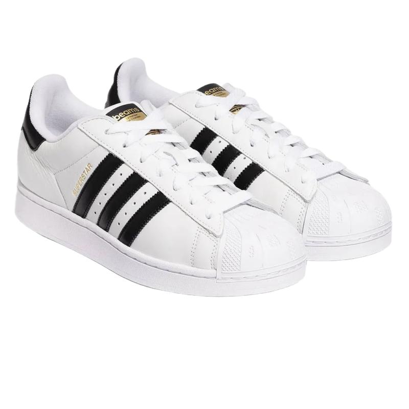 New Beams x Adidas Originals SUPERSTAR Low Top Skateboard Shoes Men's White Black JR4422