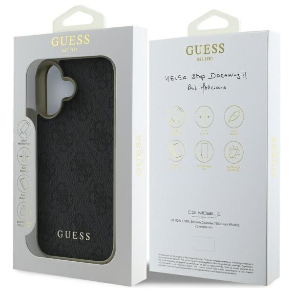 Guess Guhcp16Sgf4Ggr Iphone 16 6.1      Czarny/Black Hardcase 4G Charms Collection