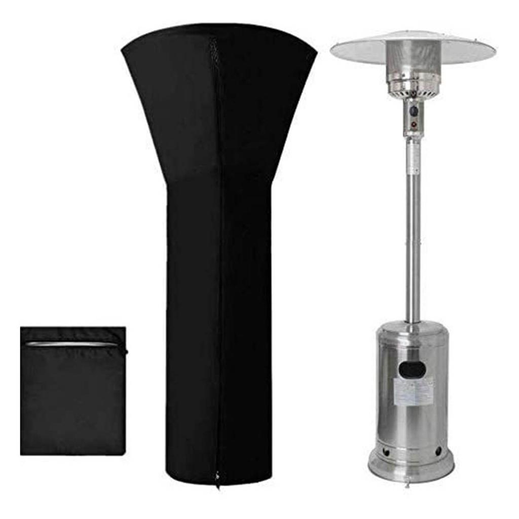 Patio Heater Covers Waterproof Dustproof UV Resistant Standing Garden Heater Covers with Storage Bag for Home Outdoor