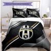 Juventus FC Vzorovaný 3dílný povlak na peřinu a povlaky na polštáře Měkký Šetrný k pokožce Omyvatelný Sada pro všechny roční období Ložnice