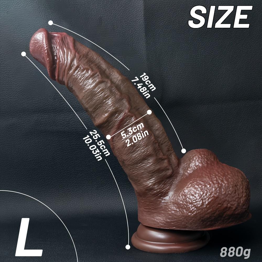 Kávová dilda v různých velikostech | Silné přísavky | Silná dilda pro stimulaci klitorisu, vagíny a bodu G | Sexuální hračka pro dospělé pro muže, ženy a páry