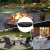 Weather Resistant Firepit Cover 600D Oxford Protective Cover  Built-in Stone Firepits
