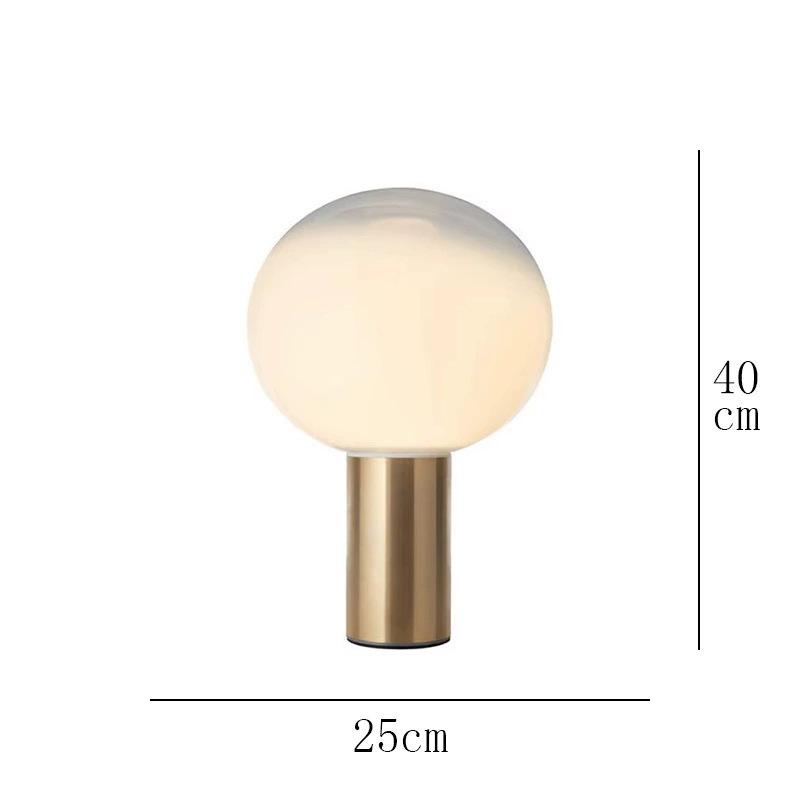 Nordic Modern Glass Table Lamp - Creative, Stylish Lighting for Living Room, Bedroom, Hotel, or Model Room