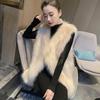 Autumn and Winter New Imitation Fur Vest Women's Medium and Long Imitation Fox Hair Slim-fit Fur Vest Fashion Coat Women