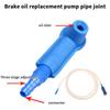 Auto Brake Oling Connector Tools Motorcycle Car Brake Fluid Clutch Oil Exchange Pump Connector Hose Empty Drained Oil Bleeder