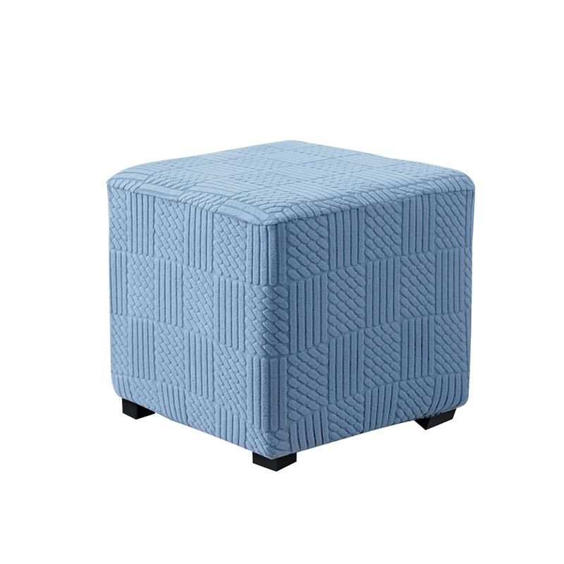 Square Stool Cover Elastic All-inclusive Ottoman Cover Dust-proof Washable Low Stool Sofa Pedal Cover Furniture Protective Cover