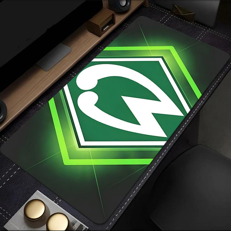 Grünes Bremen Muster Mauspade, Gummiunterseite, Mauspade für Gamer und Bürogebrauch, Gaming Schreibtisch, Leicht zu reinigende Matte Weihnachtsgeschenke für Fans