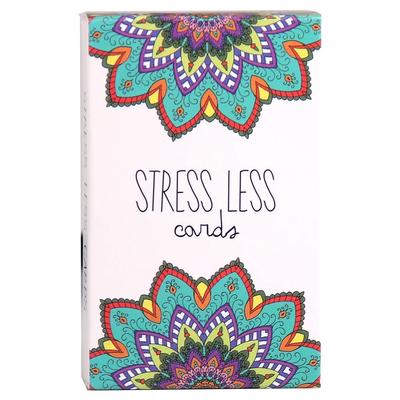 Sonnige Present Stress Less Karten, Hilft Stress und Angst abzubauen Kartenspiel, Perfekt für Weihnachts- und Thanksgiving-Geschenke