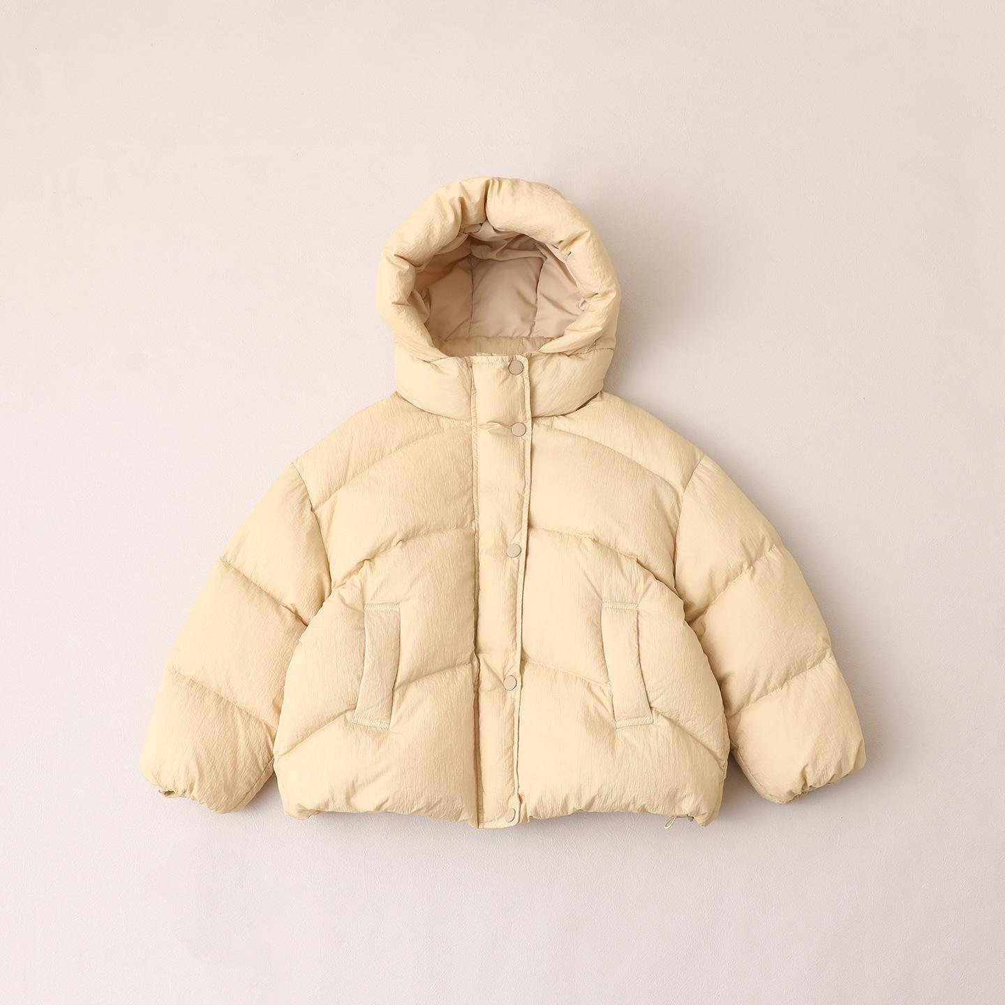 

Girls Thickened Down Jacket - 2025 Winter Collection for Medium and Large Children, 90% Down Filling, Style 4150 130cm бежевий