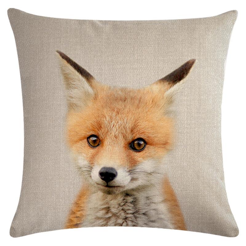 fox pillow cover