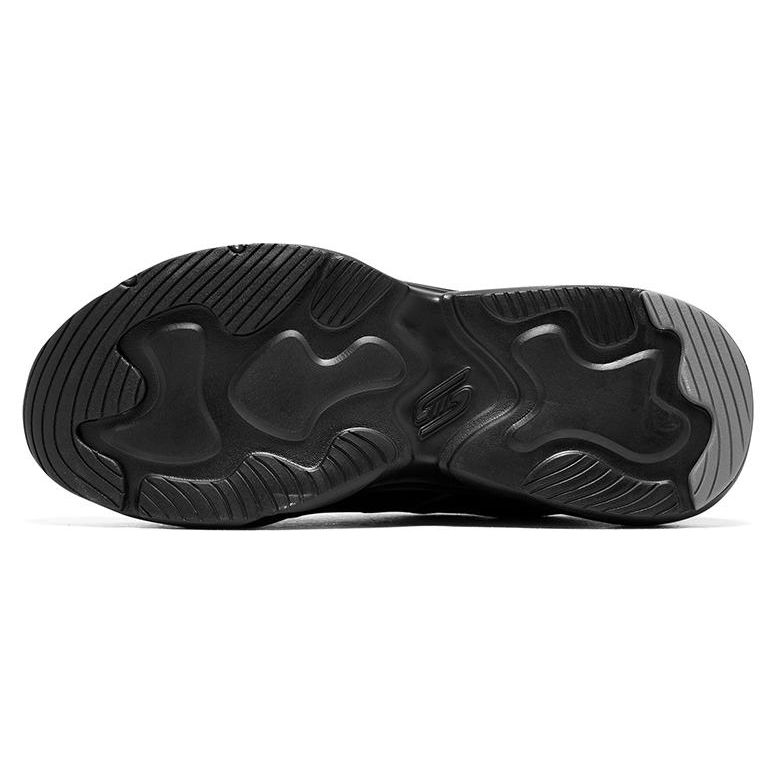 Skechers DLites Wave Deep Retro Trendy Casual Fashion Comfortable Low-Top Dad Shoes Women Sneaker Black 117362-BBK