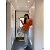Summer Thin Long-sleeved Sun Protection Cover-up T-shirt Women's Loose Casual Off-shoulder New Top