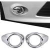Nebelscheinwerferblende für Ford Focus 2012 2013 Paar Frontstoßstange Nebelscheinwerfer Zierring Halterung Chrom für Ford Focus 2012 2013 2014 2014