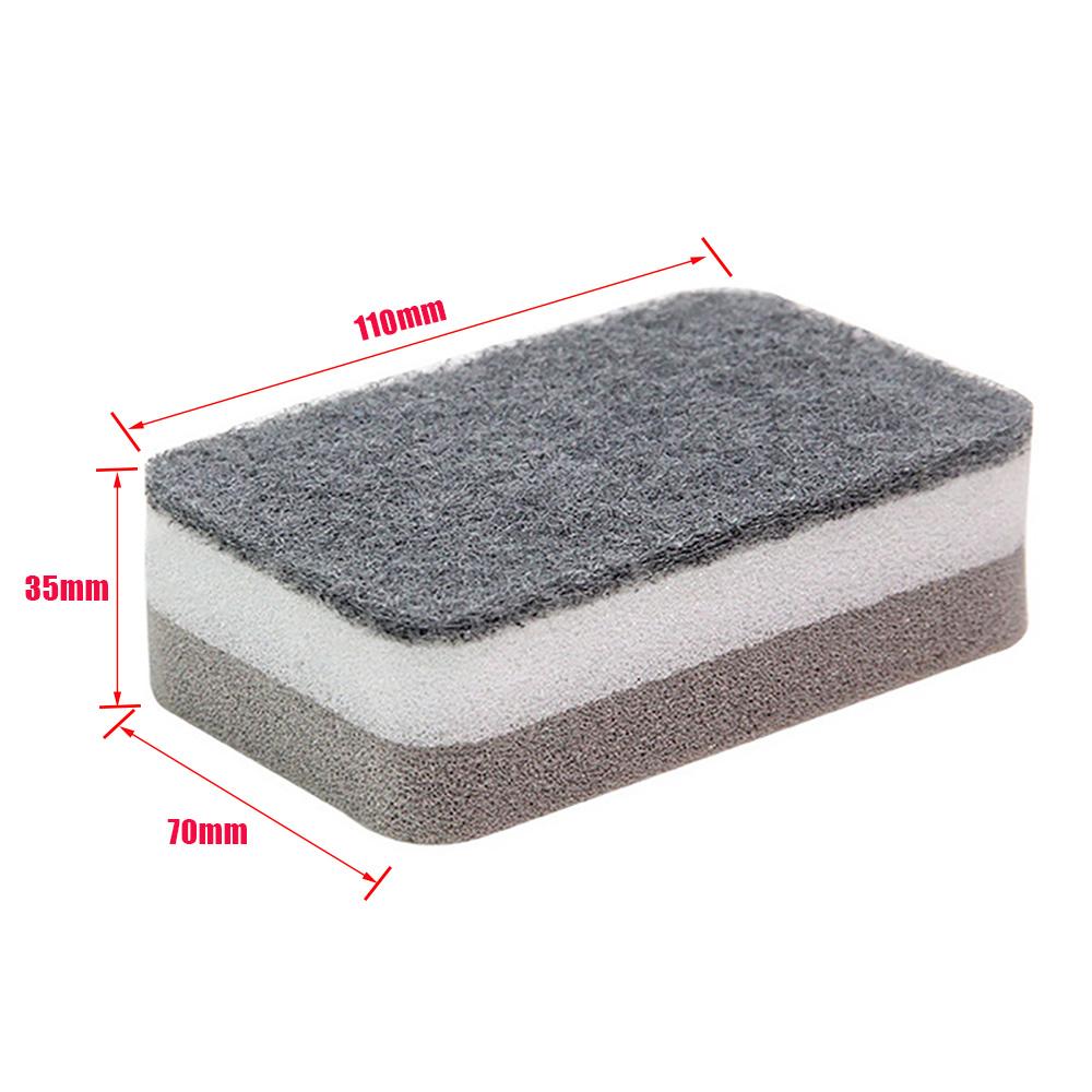 1/15pcs Double Side Cleaning Sponge Dishwashing Sponge Washing Mat Bar Cleaning Sponge Household Kitchen Cleaning Supplies Tool