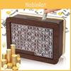 Creative Wooden Money Box With Counter Stylish Euro And Dollar Savings Challenge Container