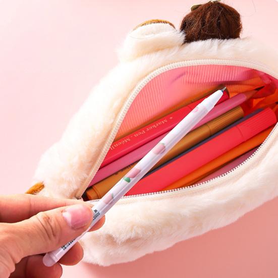 Capybara Pencil Case for Boys Girls High Capacity Stationery Bag for Middle School Students Multi-layer Pen Holder Box