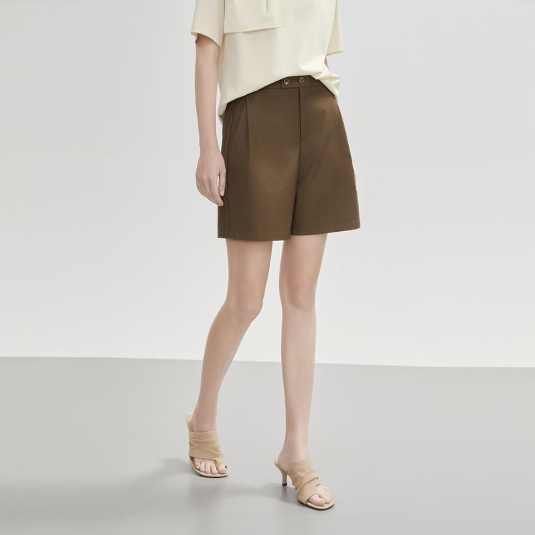 ELLE Loose Commuter Style French Vintage High-Waisted Straight Leg Pants Women pants EK51324