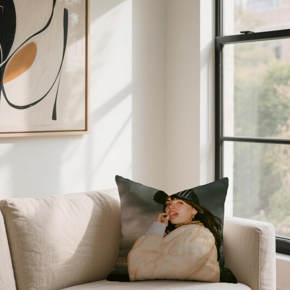 Singer R-Rebecca Black Salvation Cushion Cover For Sofa Car Office Cafe Soft And Comfortable Double-Sided Printing Pillow Cover