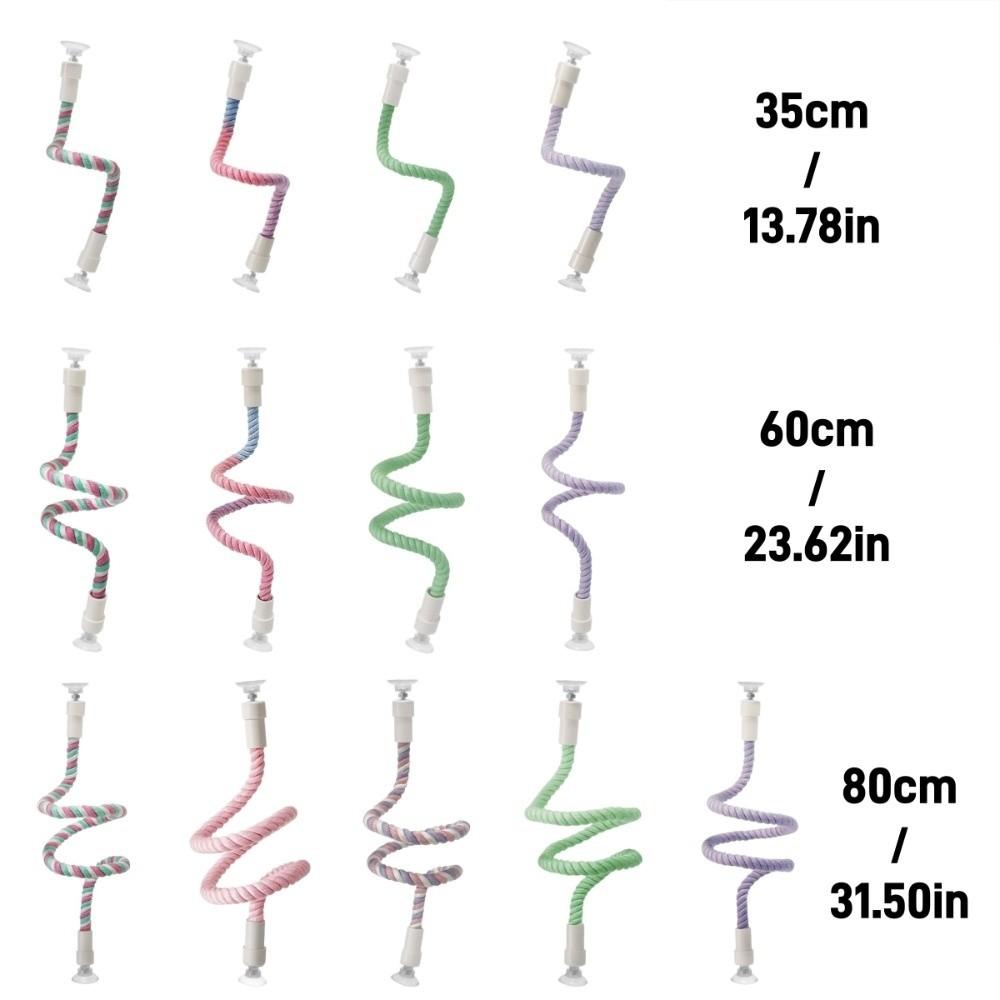 Comfortable Grip DIY Bendable Perch for Birds Cotton Rope Parrot Standing Perch  Cage Enrichment