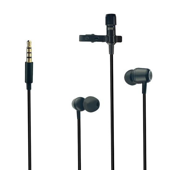 1.5m Lapel Microphone Professional Noise Reduction Mini Live Broadcast Recording Lavalier Headset Microphone for Mobile Phone