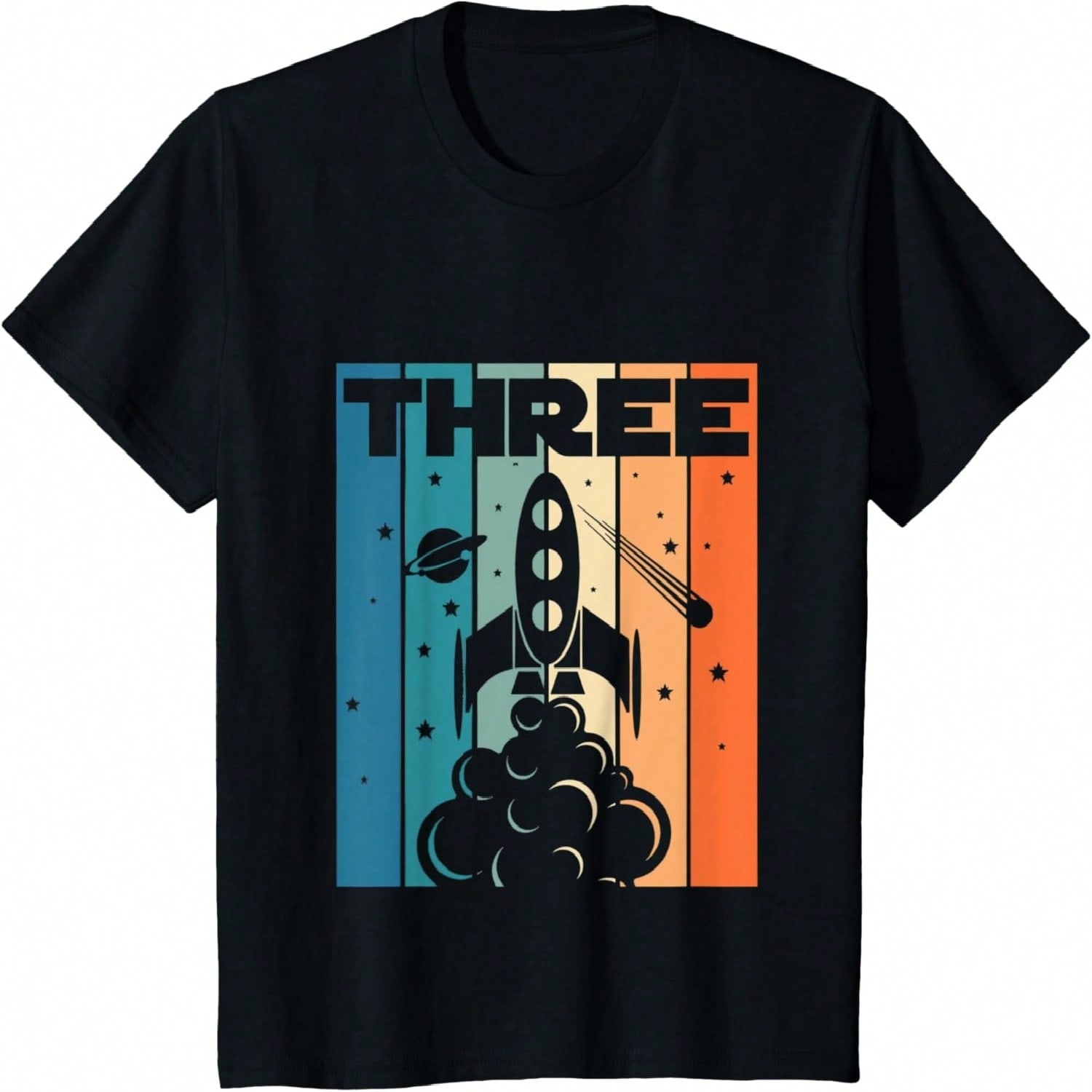 Kids 3 Year Old 3rd Space Rocket Astronaut Birthday Boys Girls T-Shirt S разноцветный