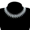 European and American Super Flash Full Diamond Necklace Female Sexy Irregular Neck Chain Choker Internet Celebrity Same Collarbone Chain