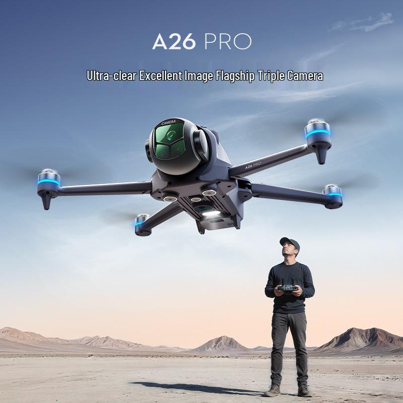 A26 PRO Brushless GPS Drone: Professional HD Aerial Photography Quadcopter with Obstacle Avoidance.