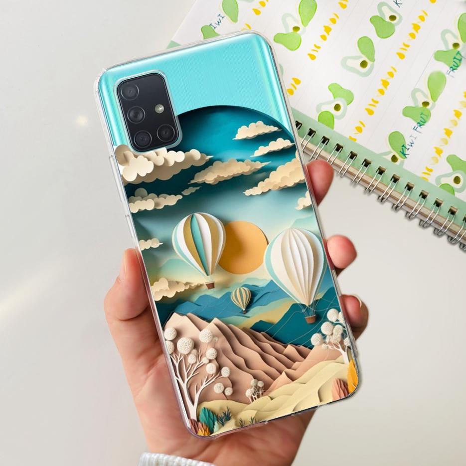 Custodia per Samsung Galaxy A31 A41 A51 A71 Custodia Dipinta Moda Carina Custodia Morbida in TPU per Samsung A31 A41 Galaxy A51 A71 Bumper