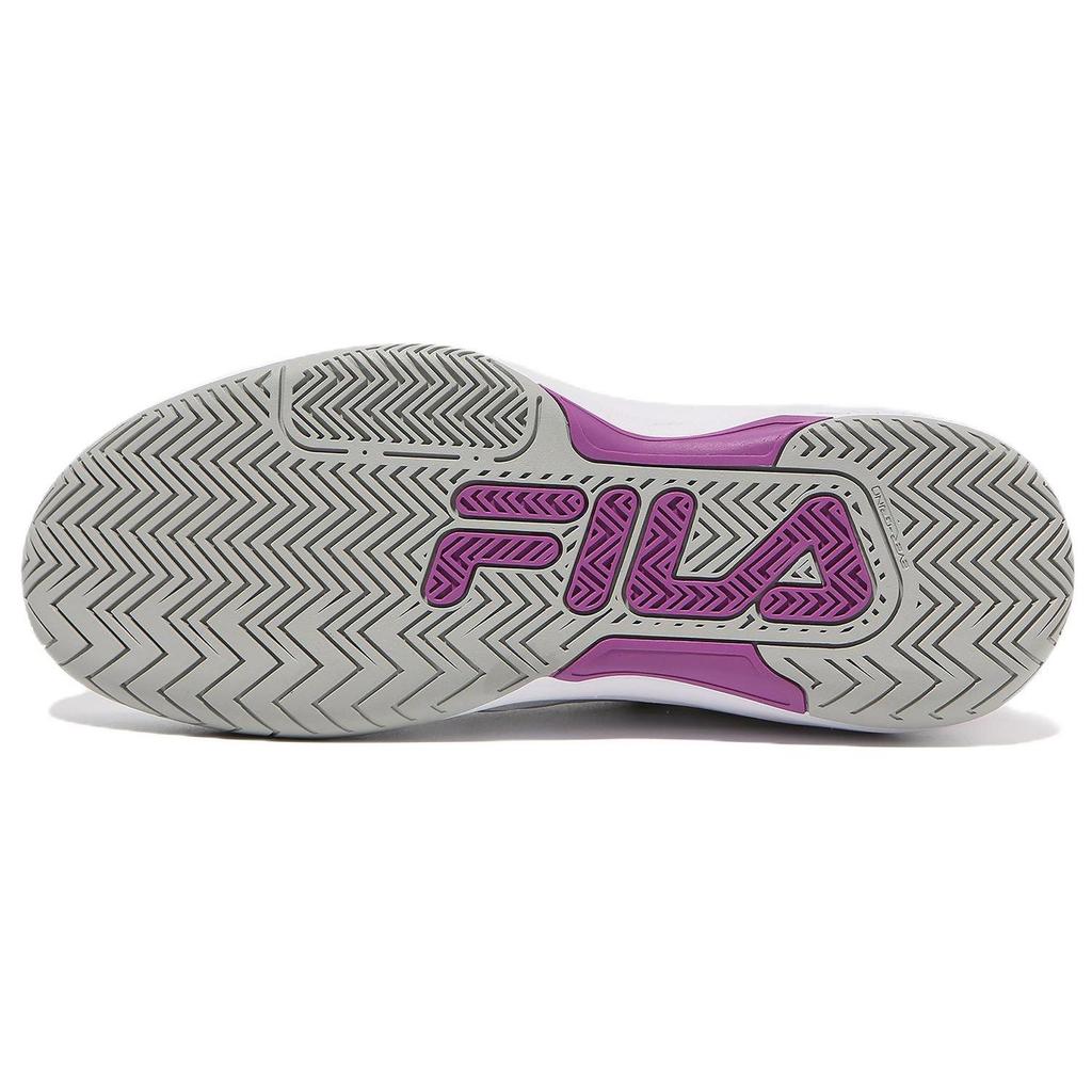 Fila Stroke 2 T3 Textile, Synthetic Leather Abrasion Resistant Breathable Low Top Tennis Shoes Unisex White Purple 1TM01807F_148