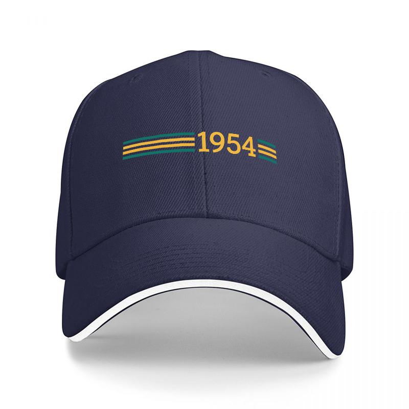 

Retro Year Design Black Baseball Cap with Colorful Stripes Embroidery Classic Style Adjustable Hat for Unisex and Women Adjustable