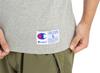 Champion Short Sleeve Classic Jock Big C Logo Oxford Size S Men's T-Shirt, Tag, Embroidery, Gray, (C3-F362)