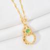 Hollow Gourd Necklace Women'S Light Luxury Retro Versatile Jade Pendant Accessories