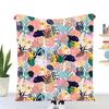 Cartoon avocado digital-printed polyester Bedroom velvet flannel cover blanket Fleece soft sofa cover blankets for beds