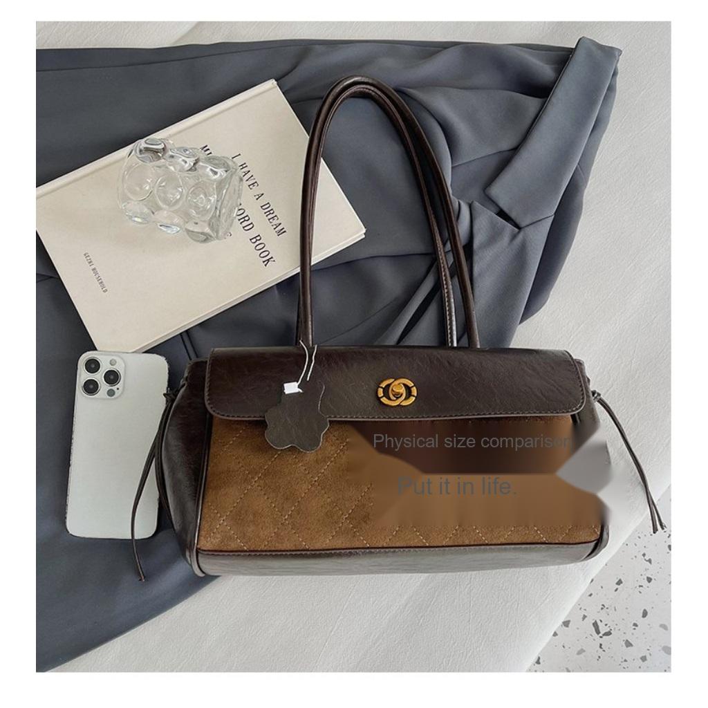 Xeie Thuk Schultertasche Damen PU Achseltasche Täglich Lässig