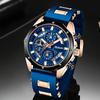 4pcs /set Fashion Men's Watches Set Men'S Business Casual Watch & Bracelet Set Calendar Display, , Men Bracelet Cross Necklace Luxury Watch for Men,