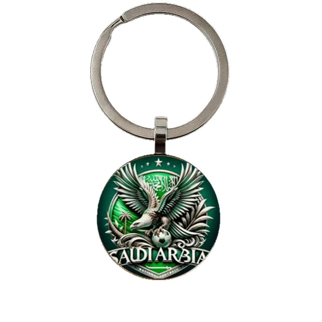 Round Alloy Keychain Pendant Metal Key Ring with Engraved Design for Bags Backpacks and Keys Suitable for Daily Use