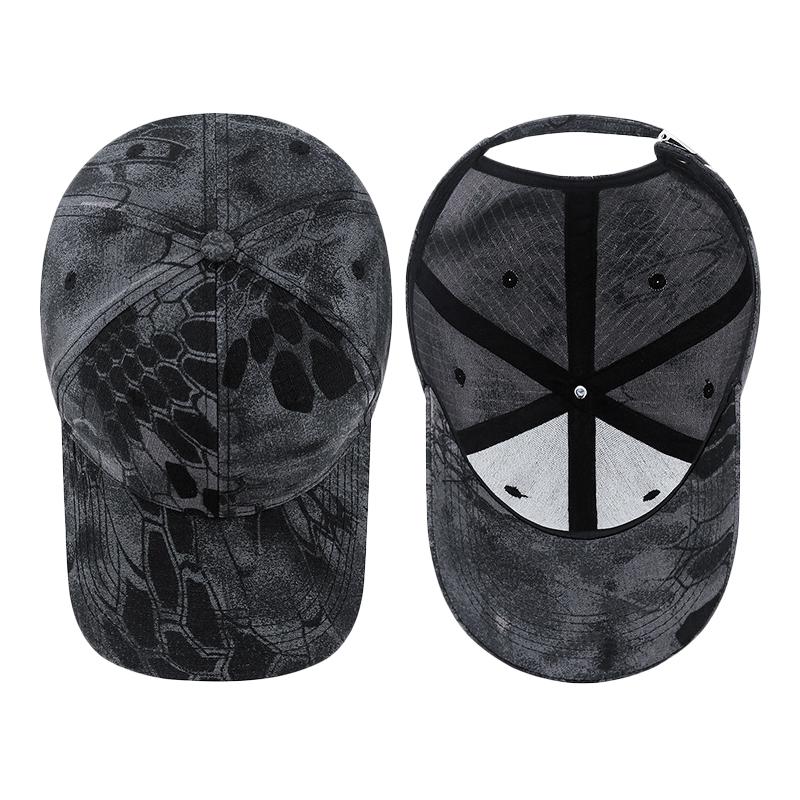 Spring Python Camouflage Tactical Baseball Cap Hard Top Adjustable Sunscreen Cap