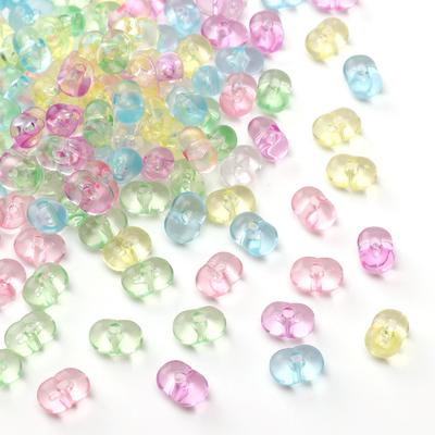 83Pcs Acrylic Translucent Peanut Beads For DIY Necklace Bracelet Earrings Jewelry Making Craft Accessories